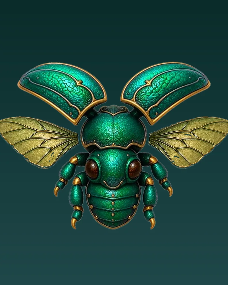 Gilded beetle campaign visual